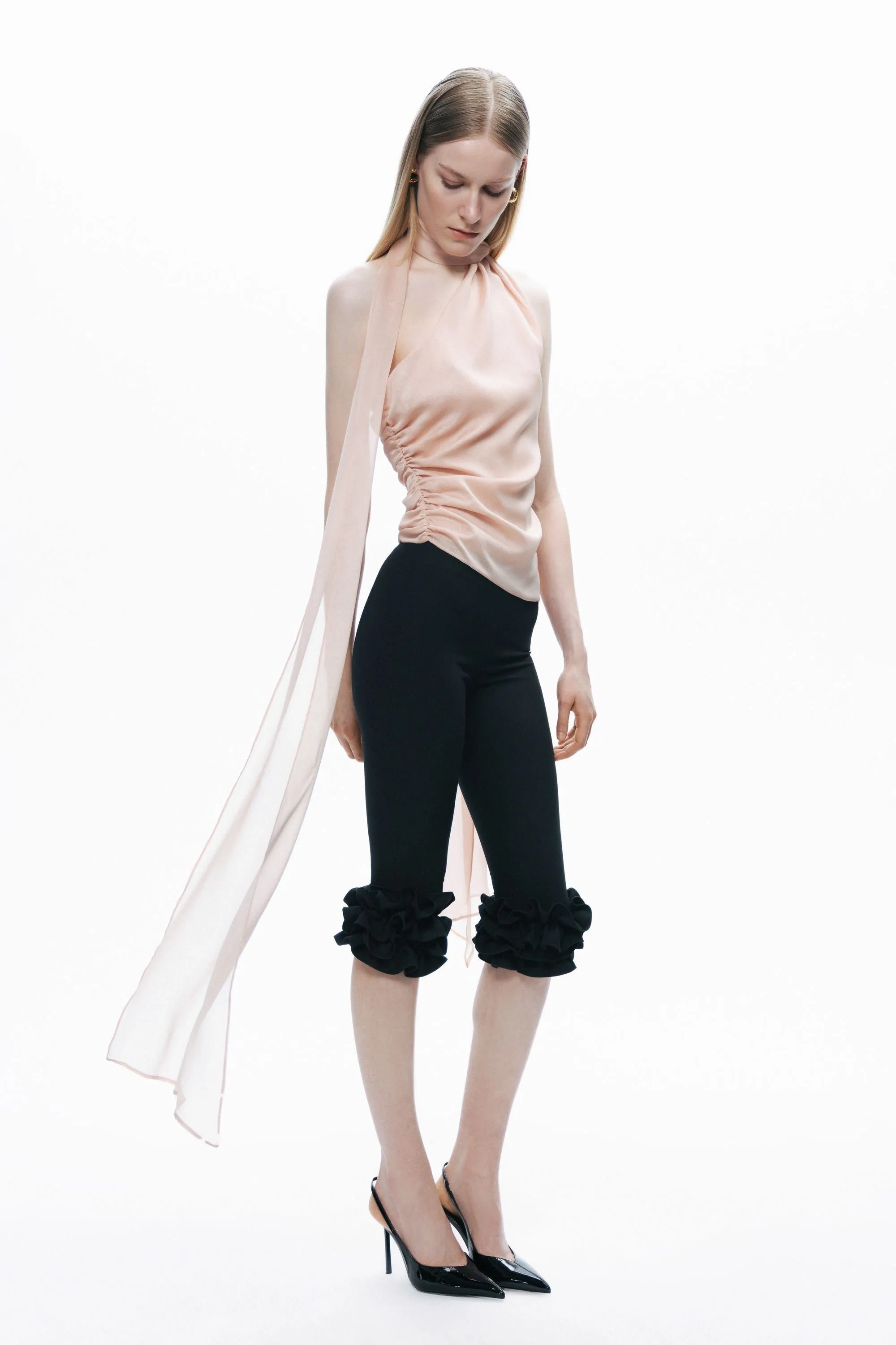 Powder Shawl-Inspired Open Back Blouse sold by Lord & Taylor product image thumbnail 3