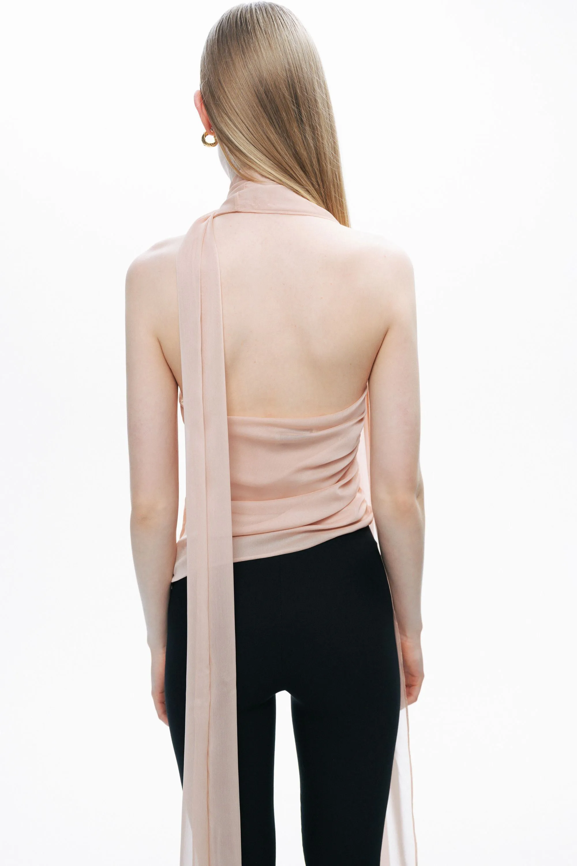 Powder Shawl-Inspired Open Back Blouse sold by Lord & Taylor product image thumbnail 4
