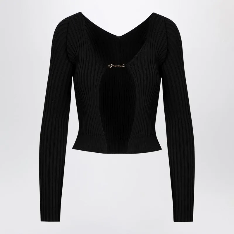 La Maille Pralu Longue black cardigan sold by Lord & Taylor