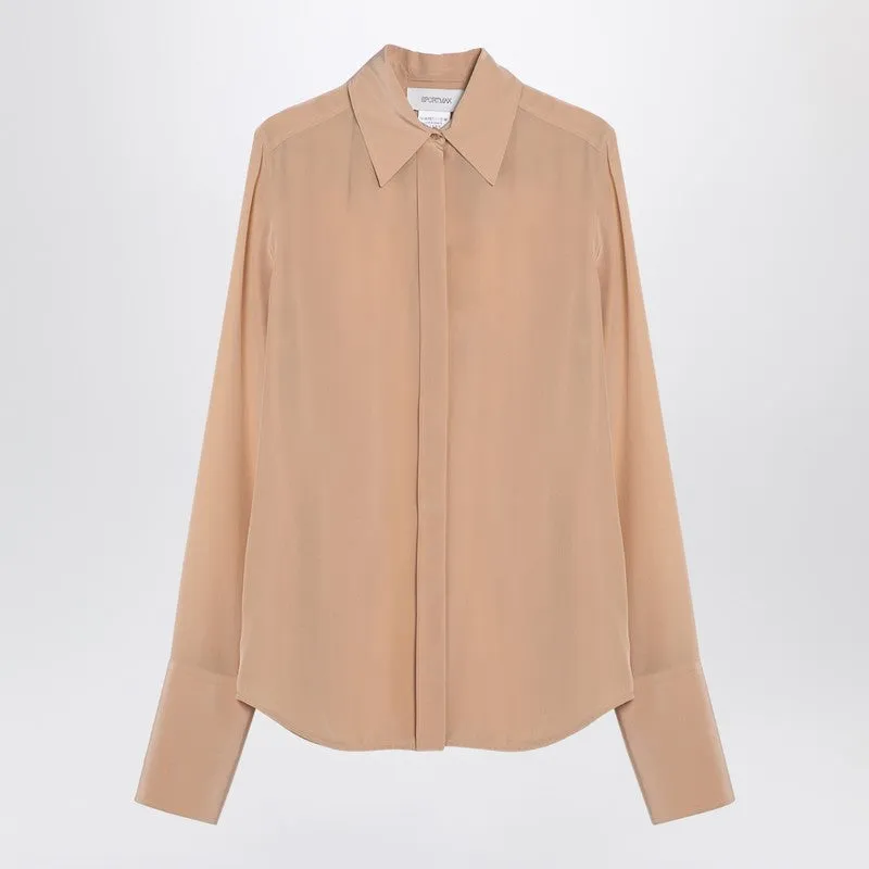 Beige silk shirt made by Sportmax