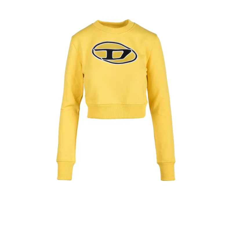 Yellow Cotton Sweater made by Diesel