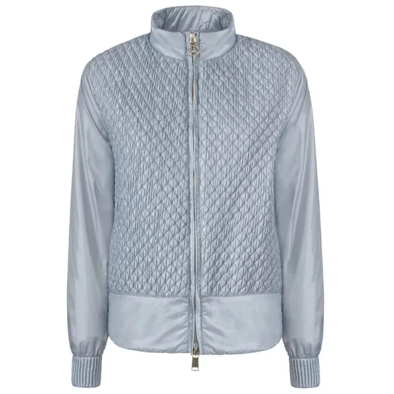 Light Blue Nylon Women Jacket sold by Lord & Taylor