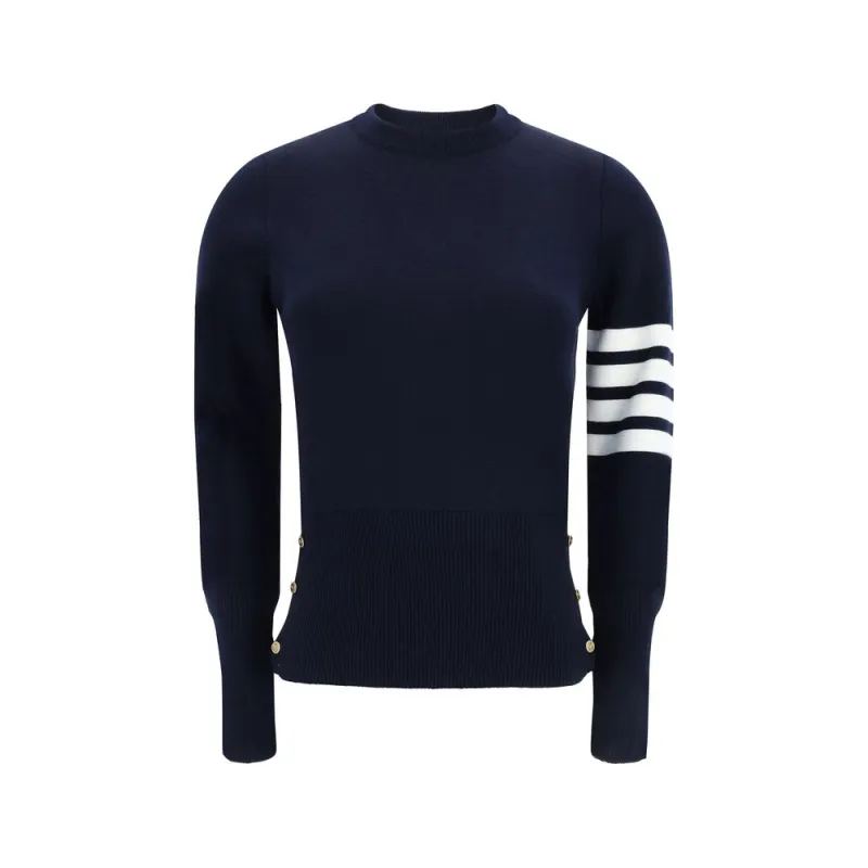 MILANO STITCH CLASSIC CREW NECK PULLOVER made by Thom Browne