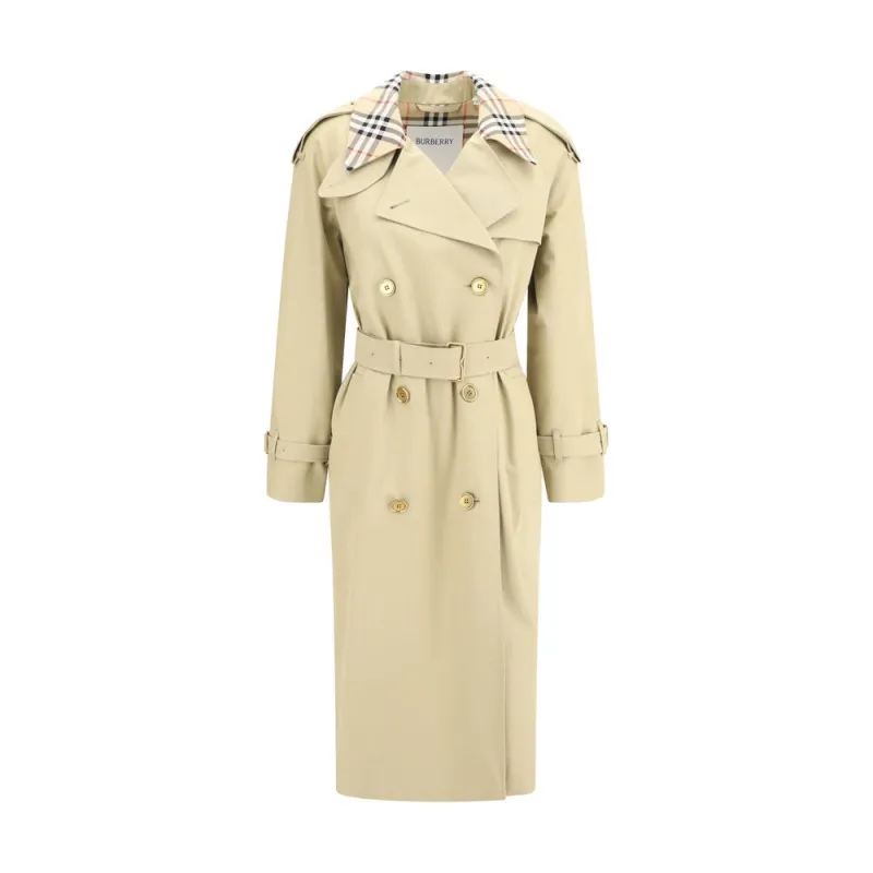 Castleford Trench Coat with Archive Check collar sold by Lord & Taylor