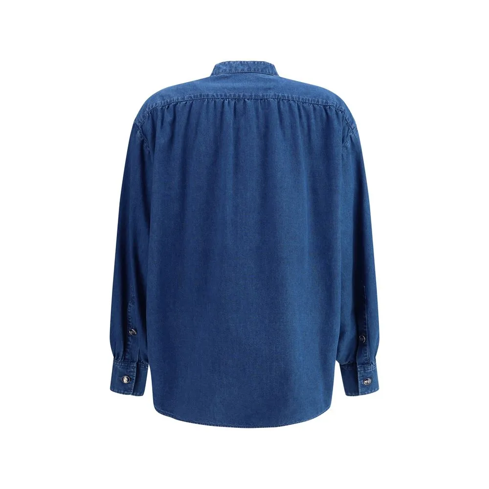 Ruffle denim Shirts sold by Lord & Taylor product image thumbnail 2