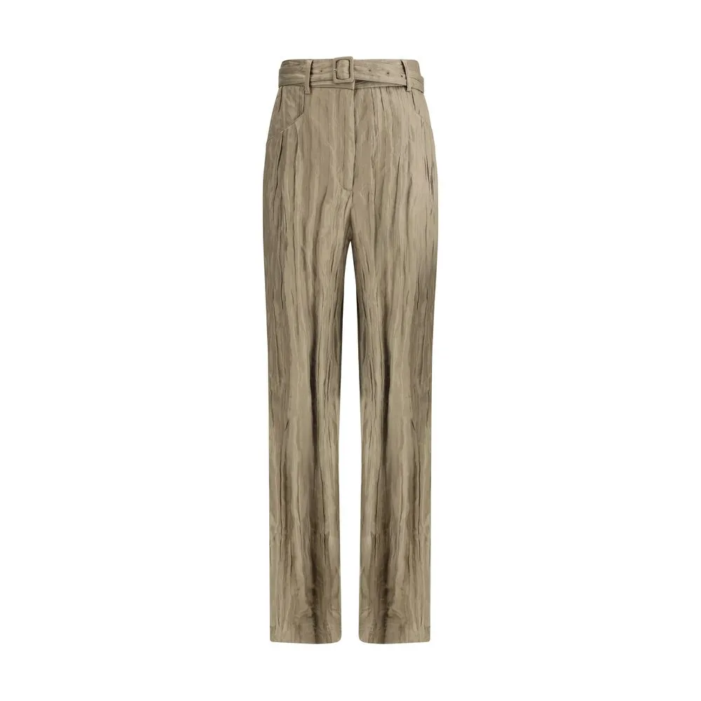 Ruched silk Norman Pants sold by Lord & Taylor