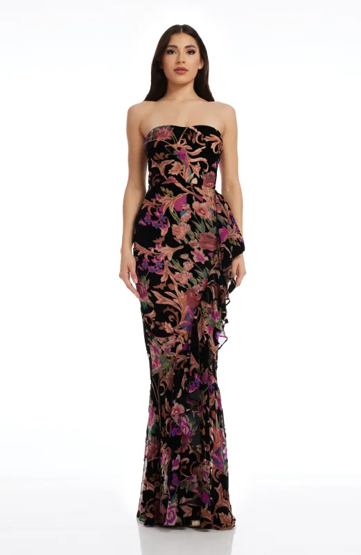 Paris Velvet Burnout Gown sold by Lord & Taylor
