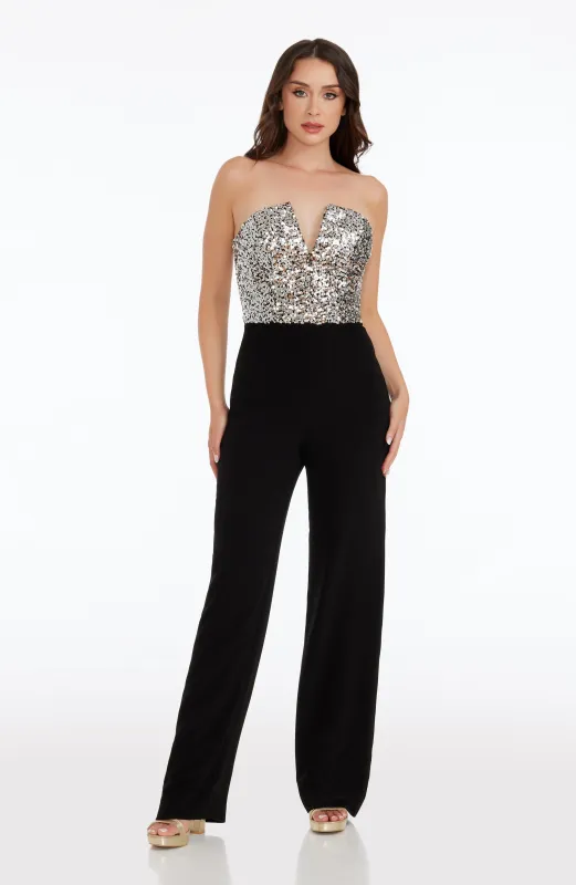Fernanda Sequin Top Jumpsuit sold by Lord & Taylor