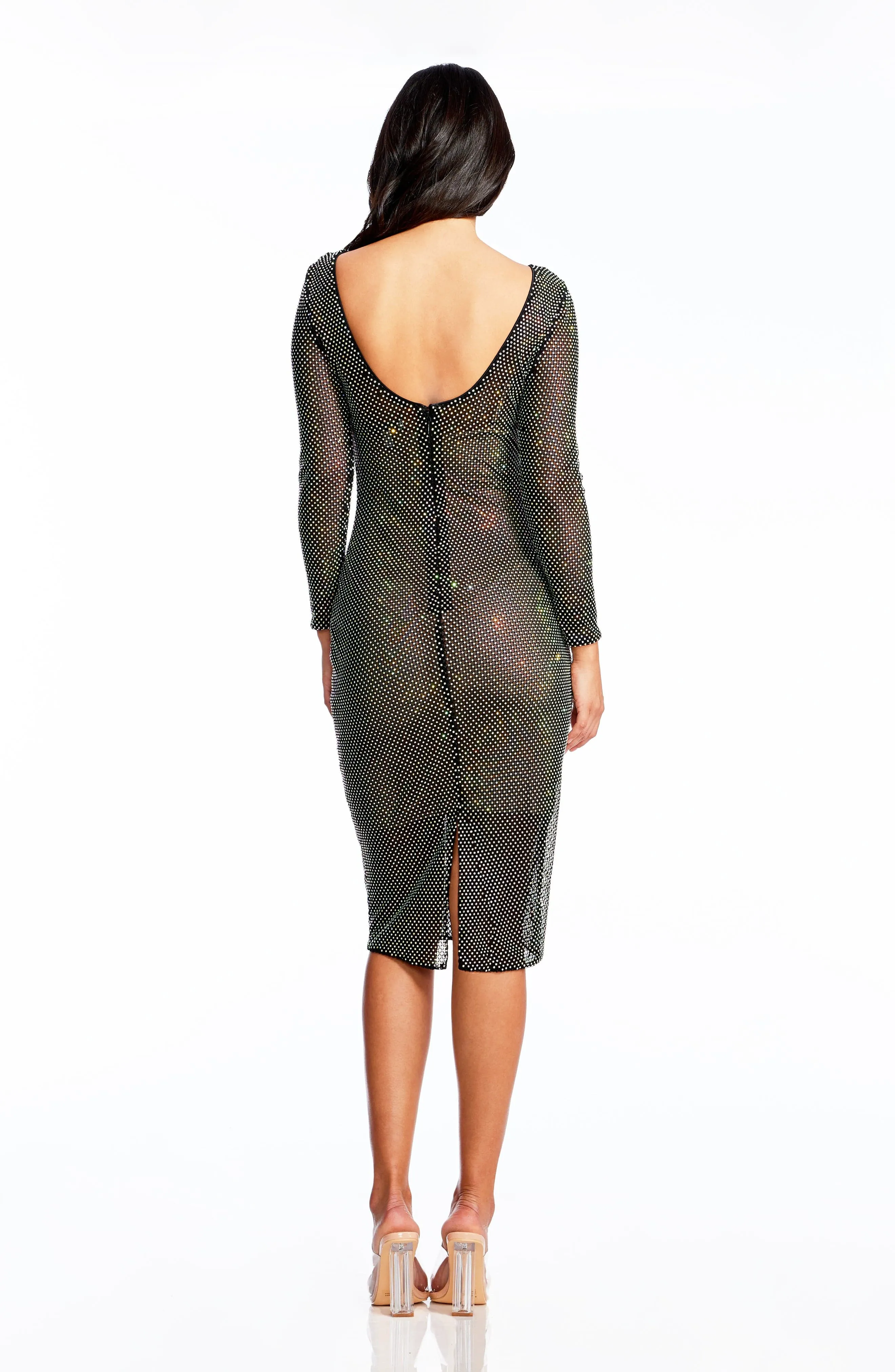 Emery Beaded Mesh Dress sold by Lord & Taylor product image thumbnail 3