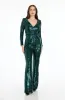 Carson Sequin Jumpsuit sold by Lord & Taylor