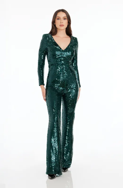 Carson Sequin Jumpsuit sold by Lord & Taylor