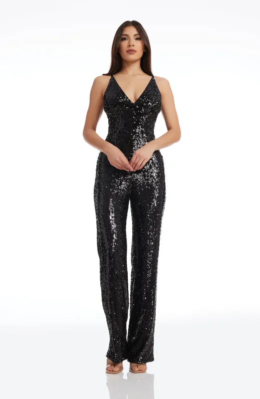 Charlie Sequin Jumpsuit sold by Lord & Taylor