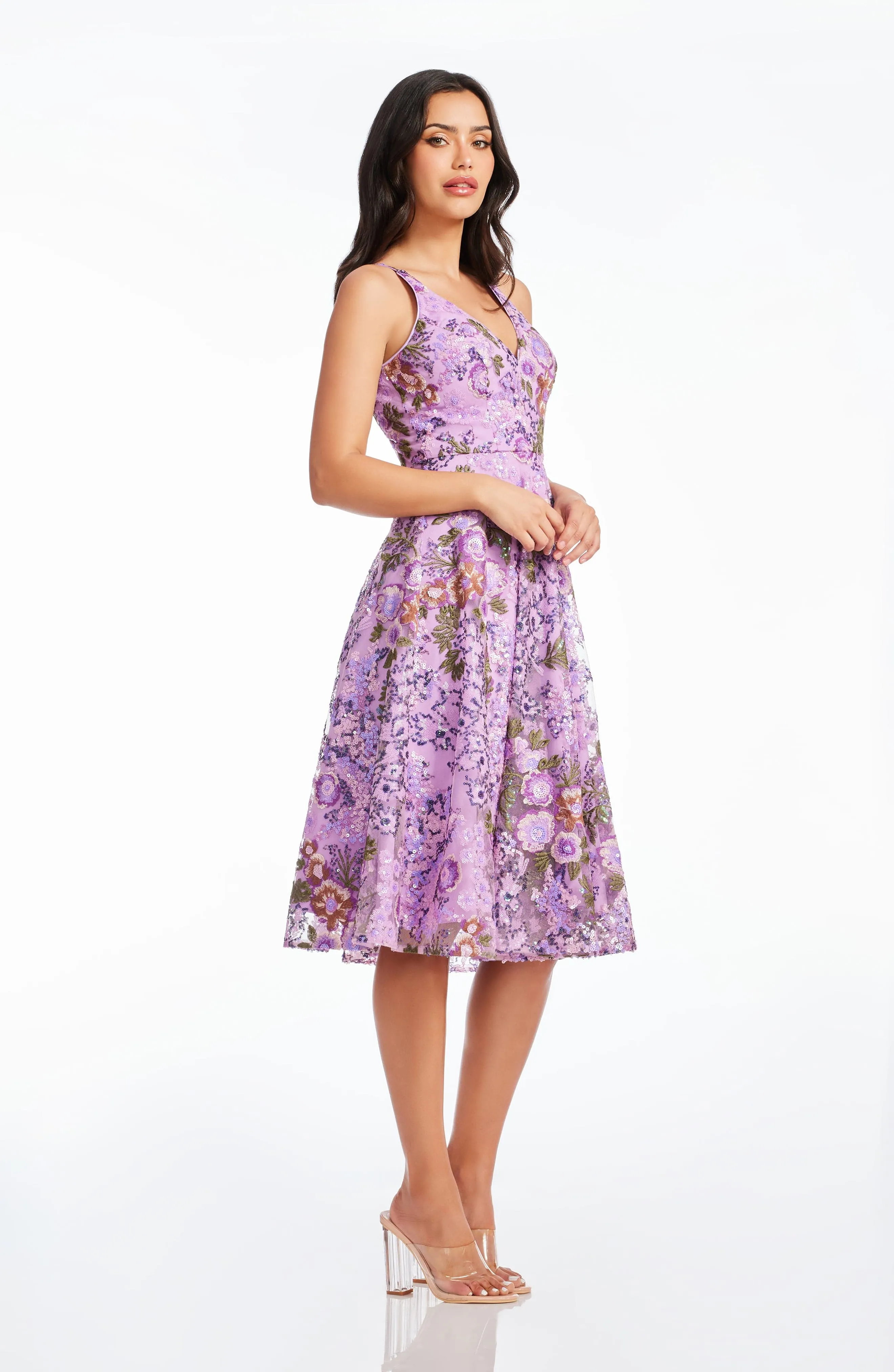 Elisa Peony Sequin Dress sold by Lord & Taylor product image thumbnail 3