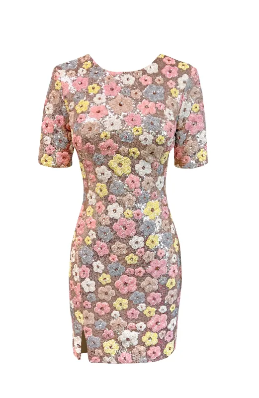 Maddox Floral Dress made by Dress the Population