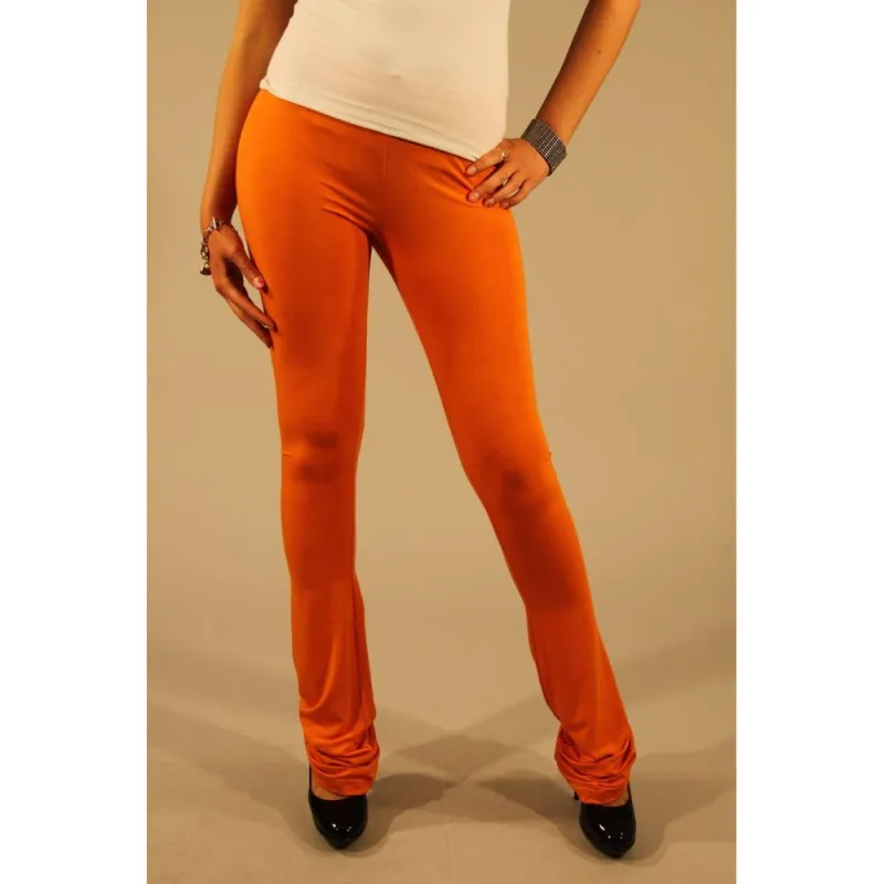 Orange Viscose Women Legging sold by Lord & Taylor
