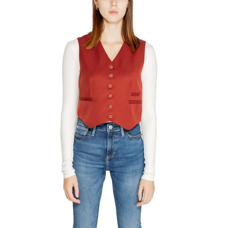 Red Polyester Vest sold by Lord & Taylor