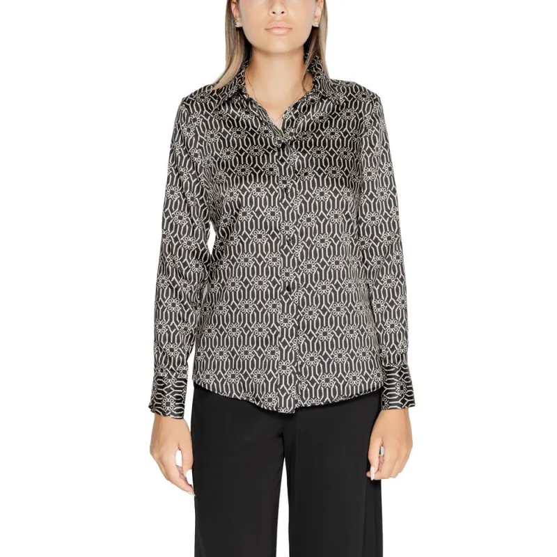 Black Polyester Shirt sold by Lord & Taylor