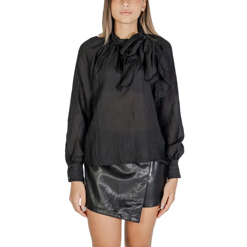 Black Polyester Shirt sold by Lord & Taylor