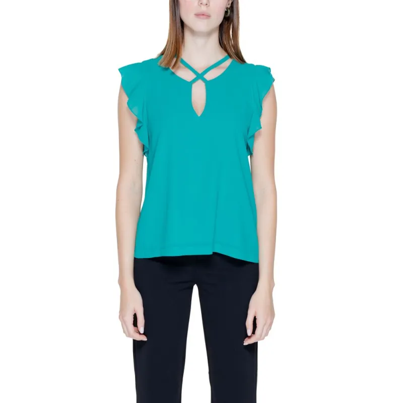 Green Polyester Shirt sold by Lord & Taylor