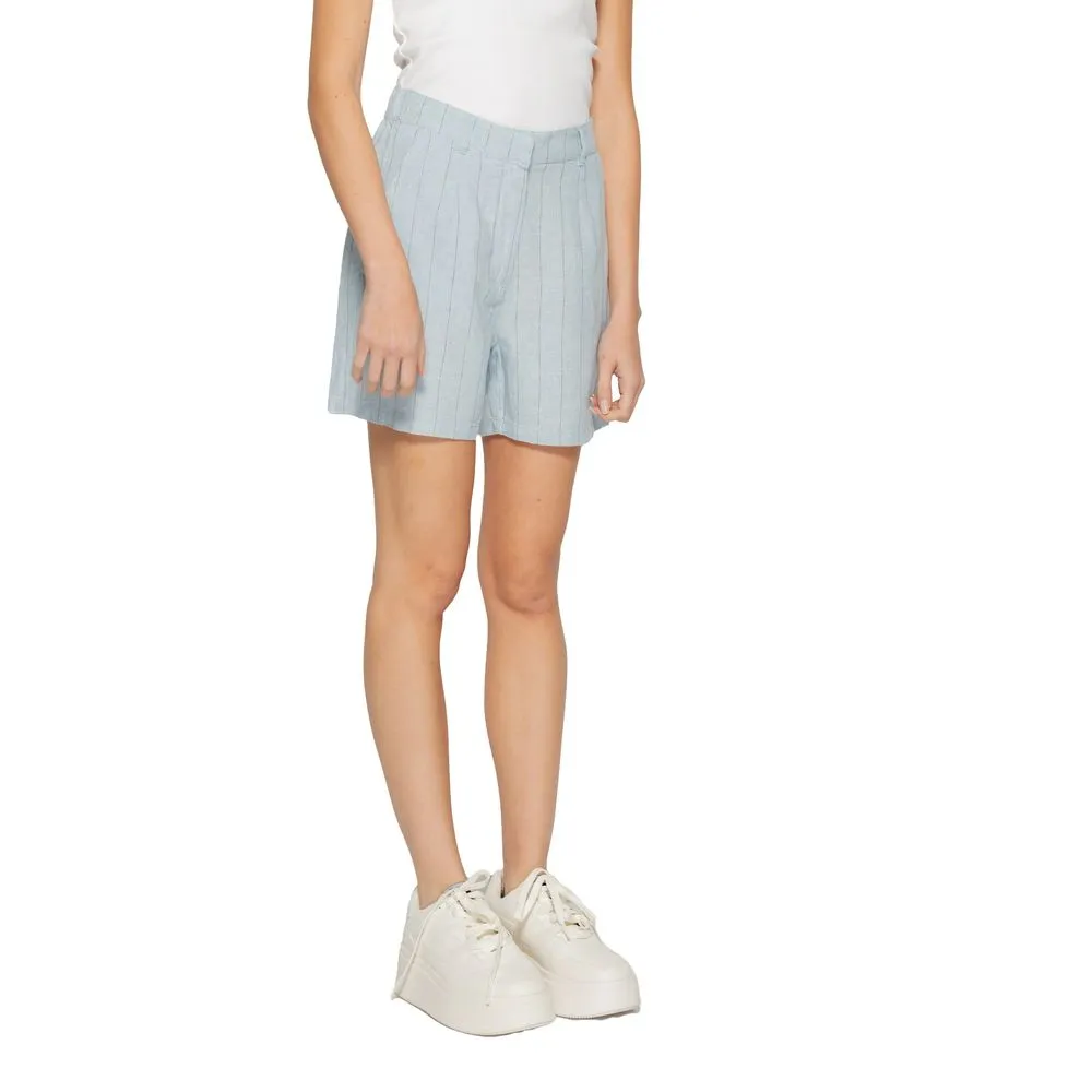 Light Blue Linen Short sold by Lord & Taylor product image thumbnail 4