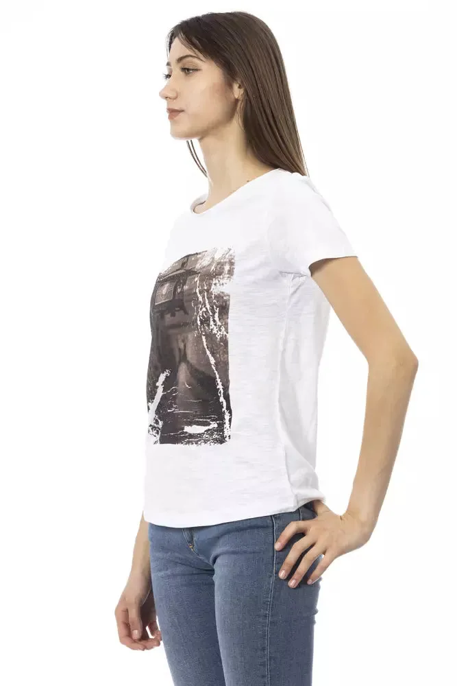 White Cotton Women T-Shirt sold by Lord & Taylor product image thumbnail 2
