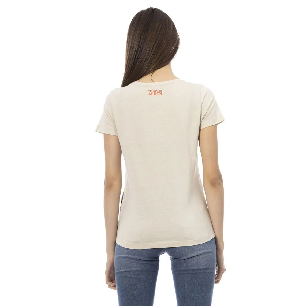 Beige Cotton Women T-Shirt sold by Lord & Taylor product image thumbnail 3