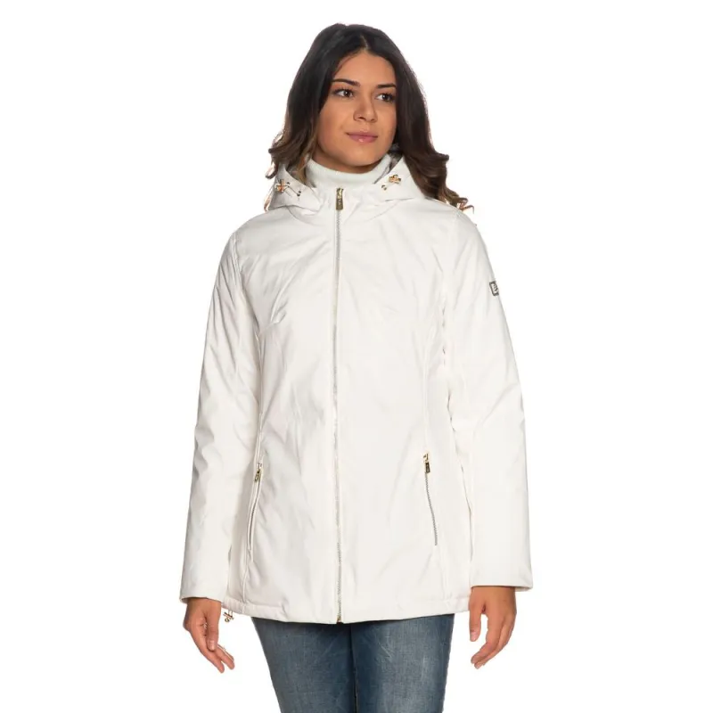 White Polyester Women Jacket sold by Lord & Taylor