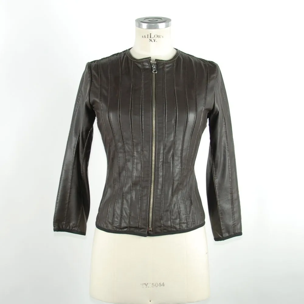 Black Leather Women Jacket sold by Lord & Taylor