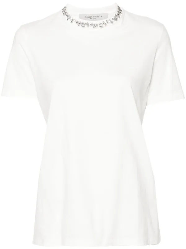 rhinestone-embellished Cotton T-shirt sold by Lord & Taylor