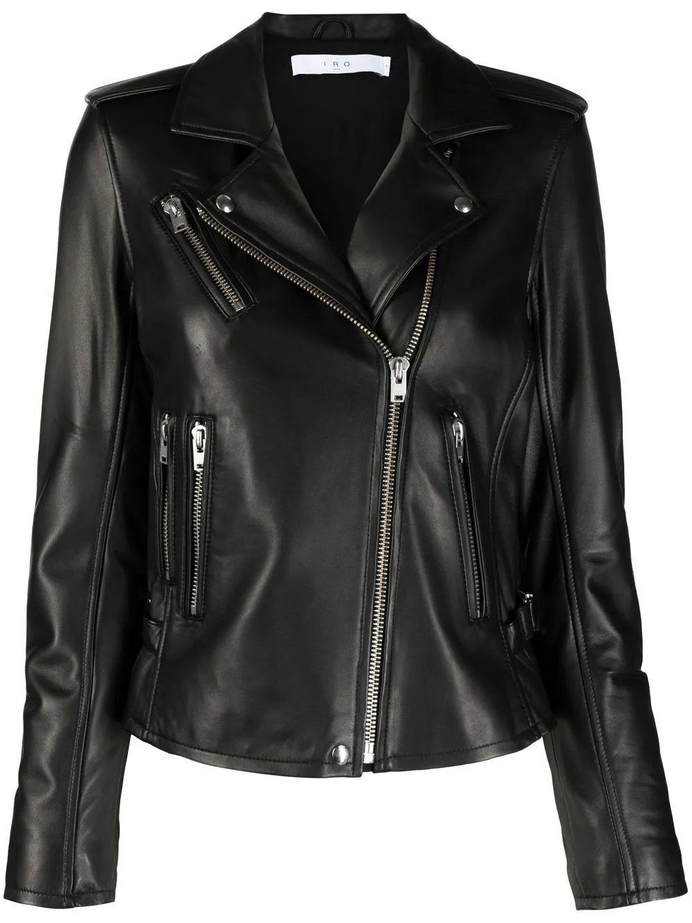 Biker jacket with peak lapels sold by Lord & Taylor