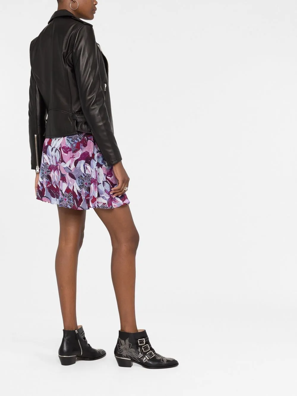 Biker jacket with peak lapels sold by Lord & Taylor product image thumbnail 2