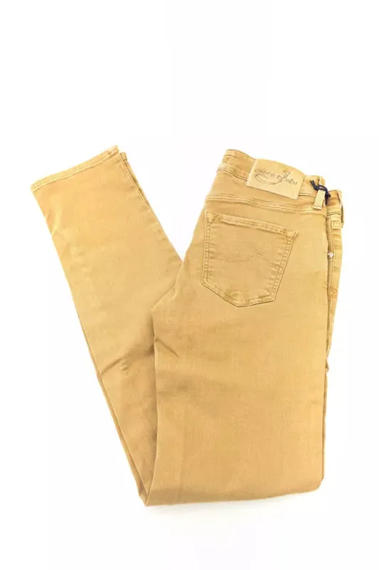 Beige Cotton Women Jeans sold by Lord & Taylor