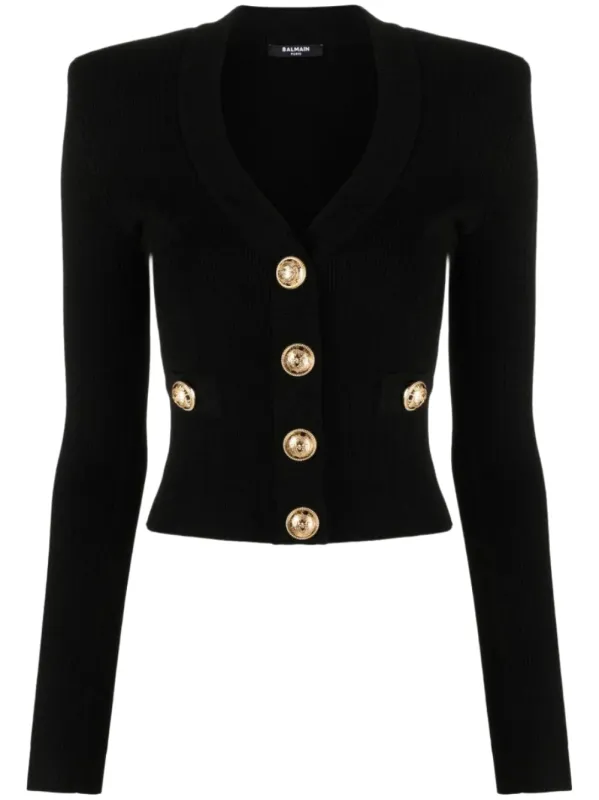 V-neck cardigan made by Balmain