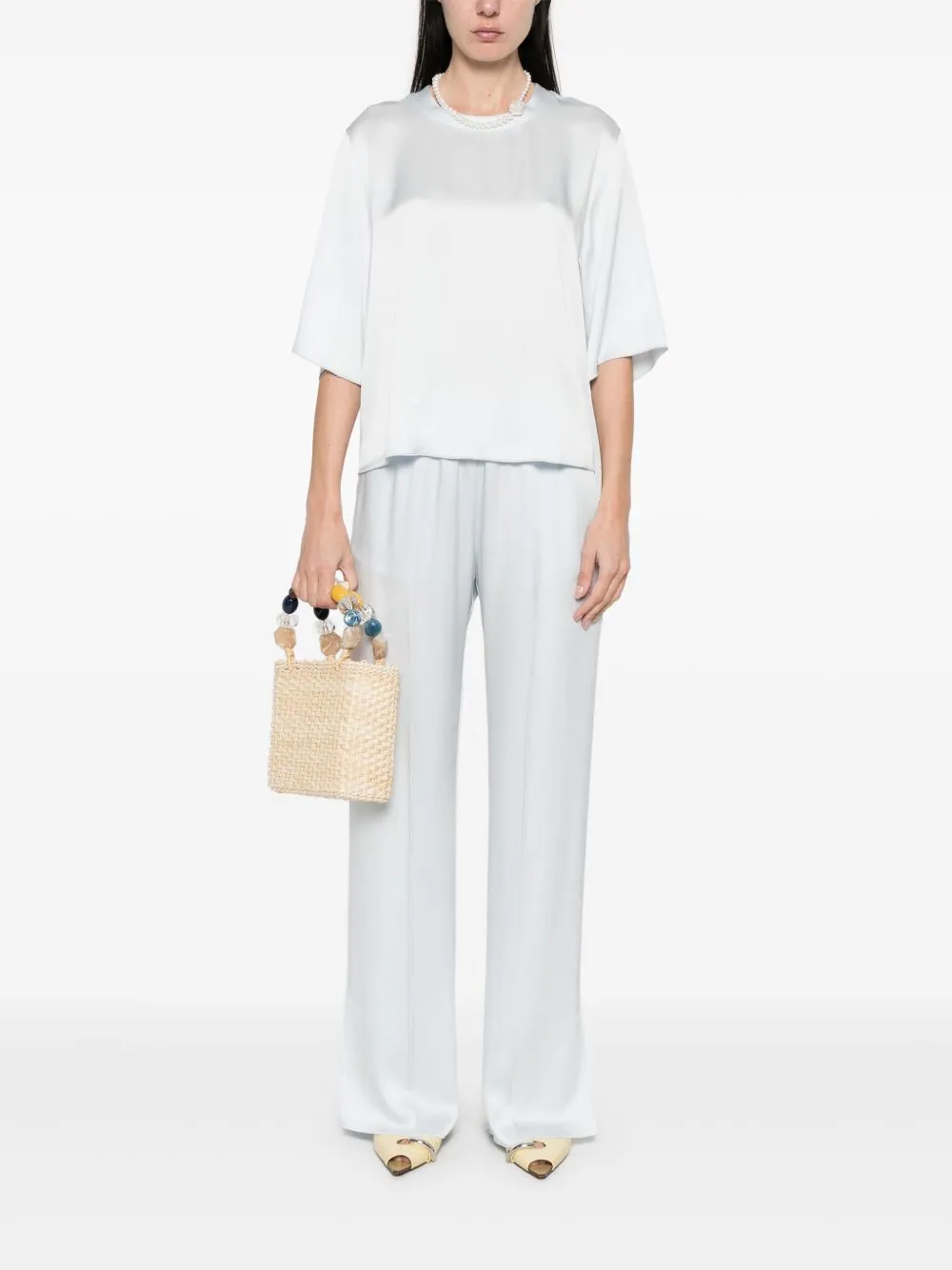 Satin trousers sold by Lord & Taylor product image thumbnail 3