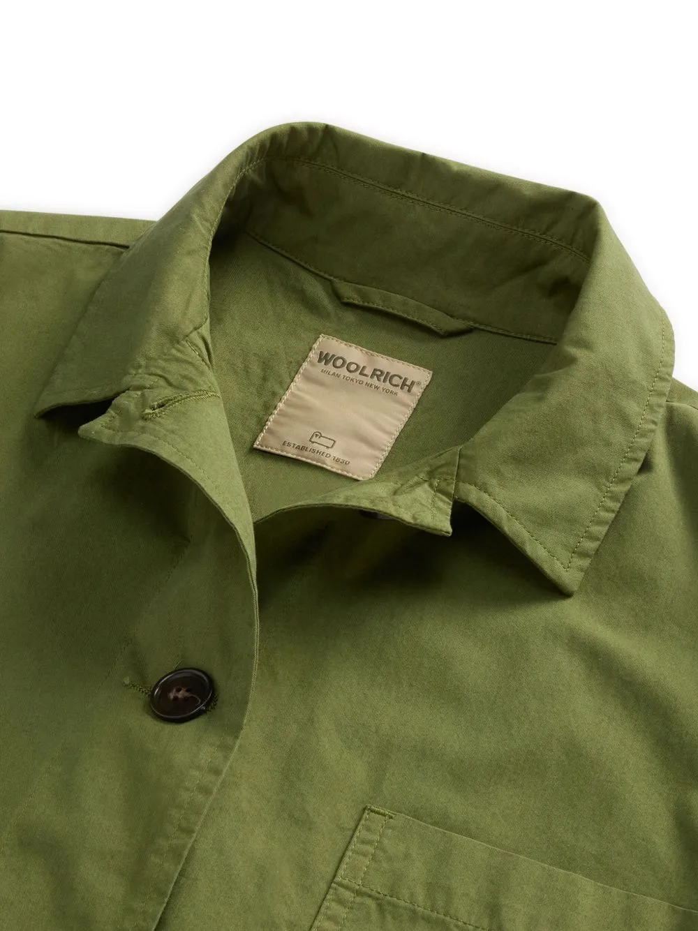 Green Garment-Dyed Pure Cotton Overshirt sold by Lord & Taylor product image thumbnail 2