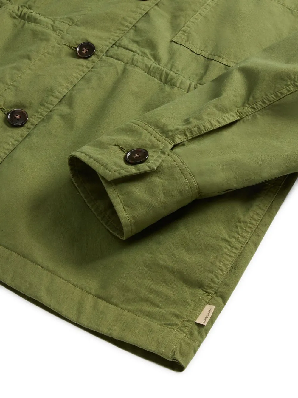 Green Garment-Dyed Pure Cotton Overshirt sold by Lord & Taylor product image thumbnail 4