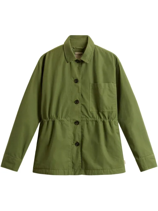 Green Garment-Dyed Pure Cotton Overshirt sold by Lord & Taylor