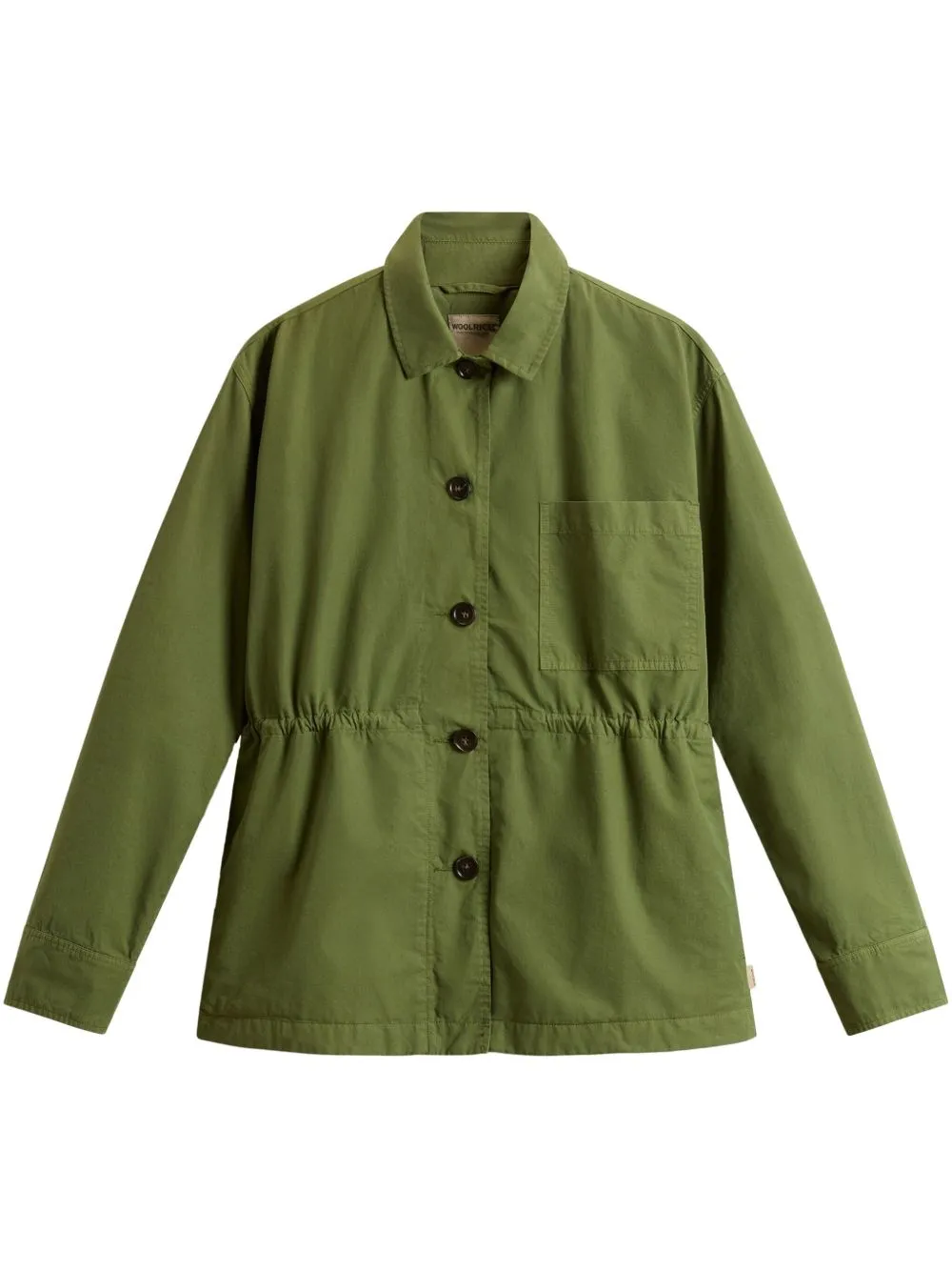 Green Garment-Dyed Pure Cotton Overshirt sold by Lord & Taylor