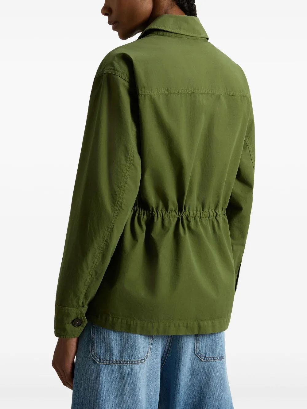 Green Garment-Dyed Pure Cotton Overshirt sold by Lord & Taylor product image thumbnail 5