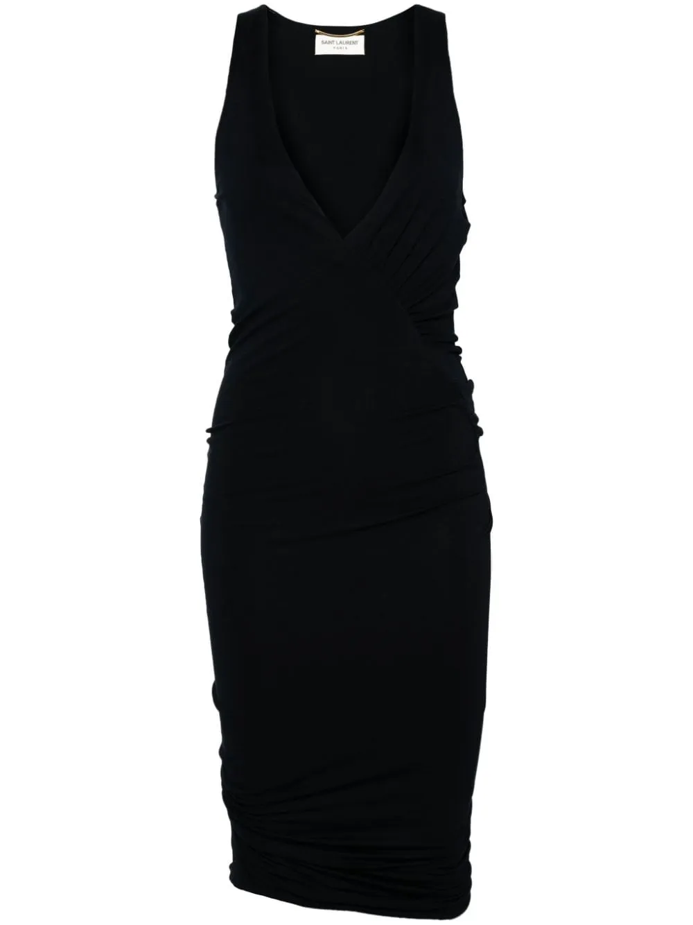 ruched V-neck mini dress sold by Lord & Taylor