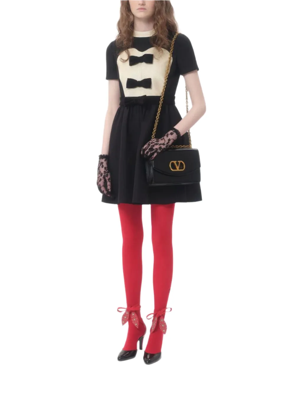 Crepe Couture Short Dress with Bows sold by Lord & Taylor product image thumbnail 4