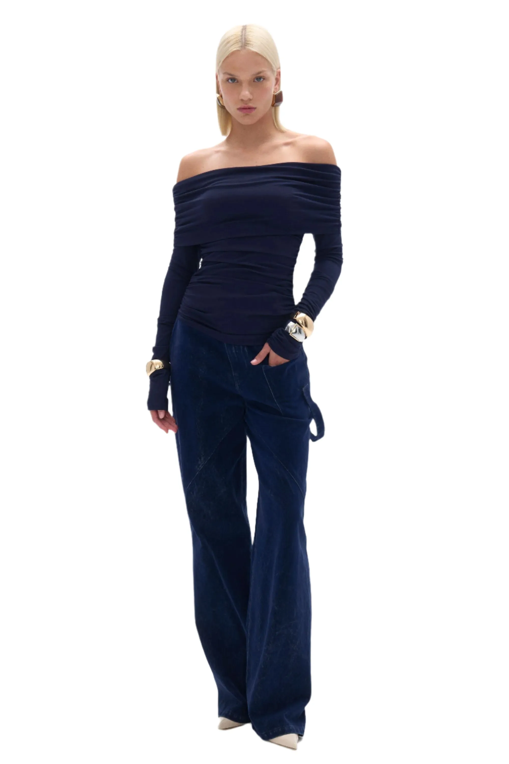 Off Shoulder Blouse with Ruffle Detail sold by Lord & Taylor product image thumbnail 5