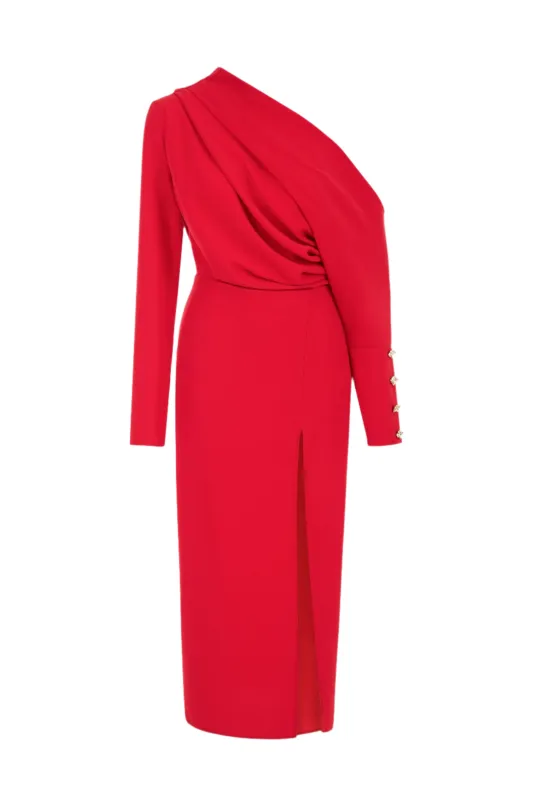 Draped Maxi Dress sold by Lord & Taylor