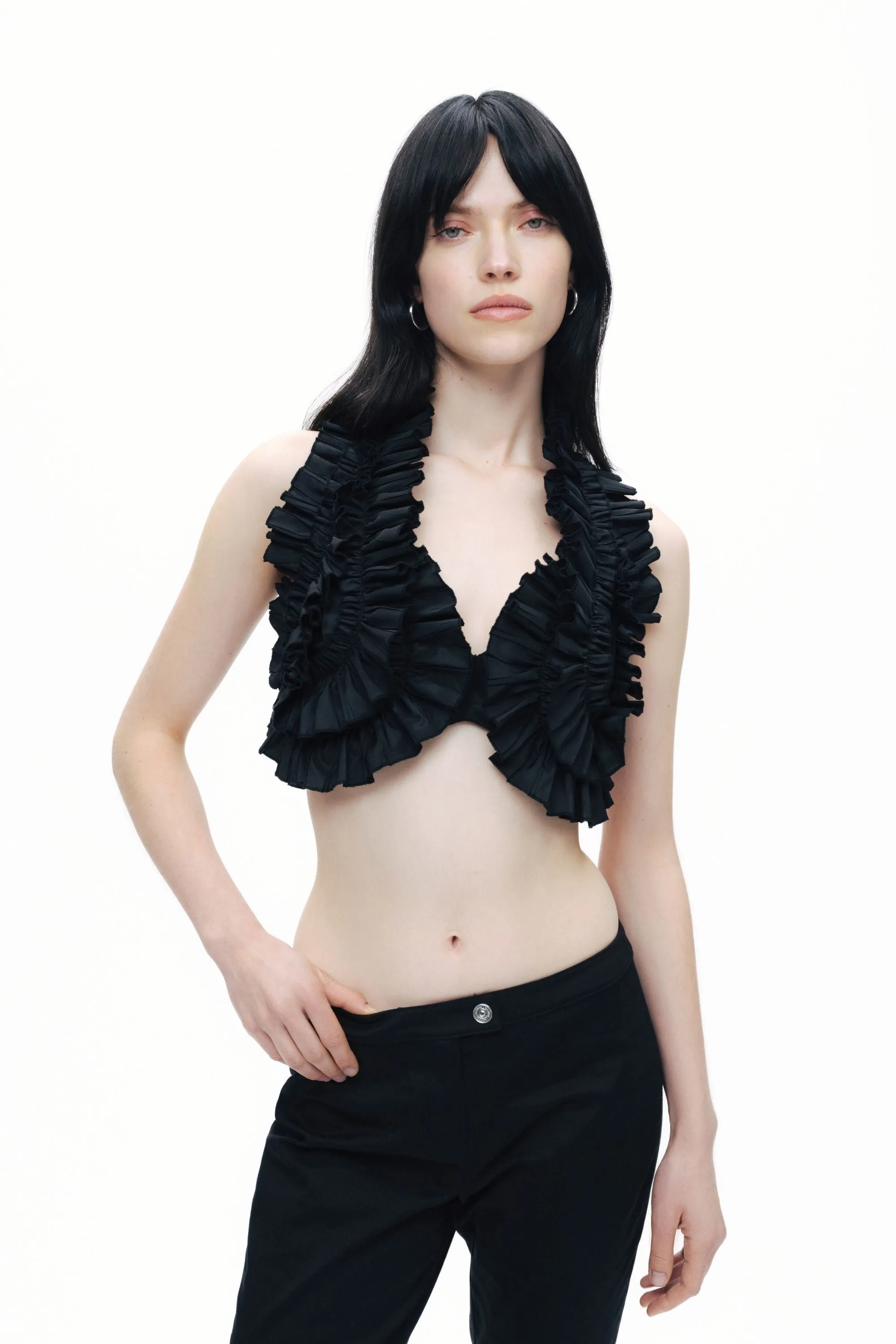 Ruffle Detailed Crop Top sold by Lord & Taylor