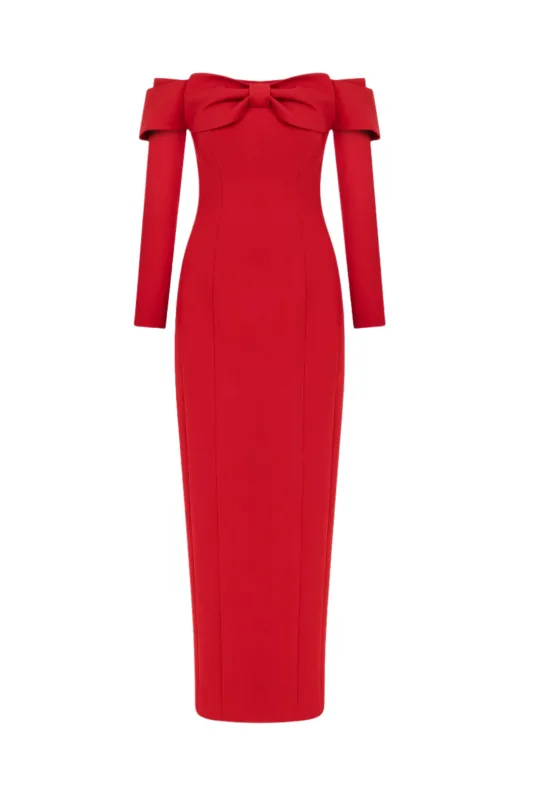 Bow Maxi Dress sold by Lord & Taylor
