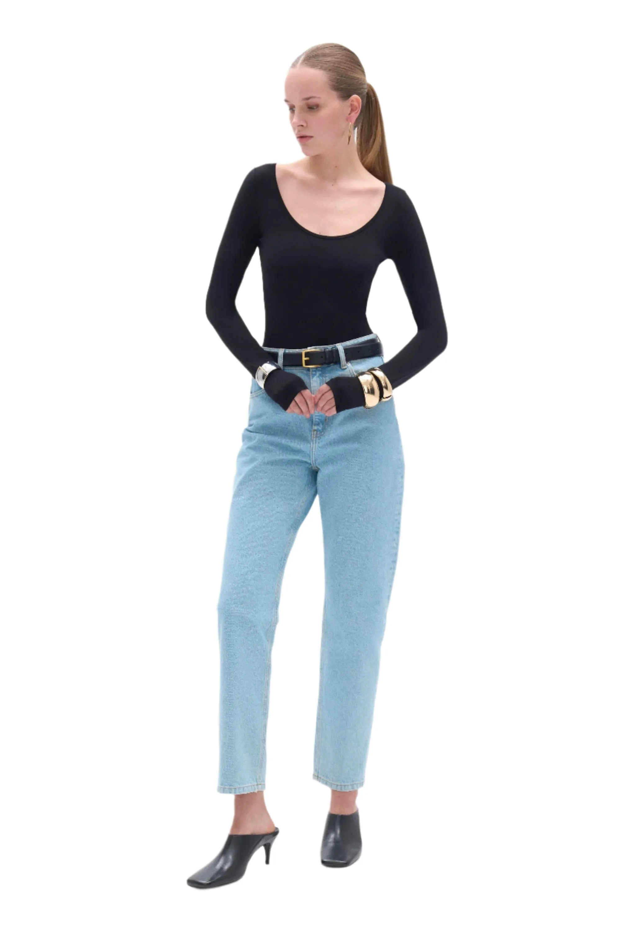 Crew Neck Bodysuit sold by Lord & Taylor product image thumbnail 4