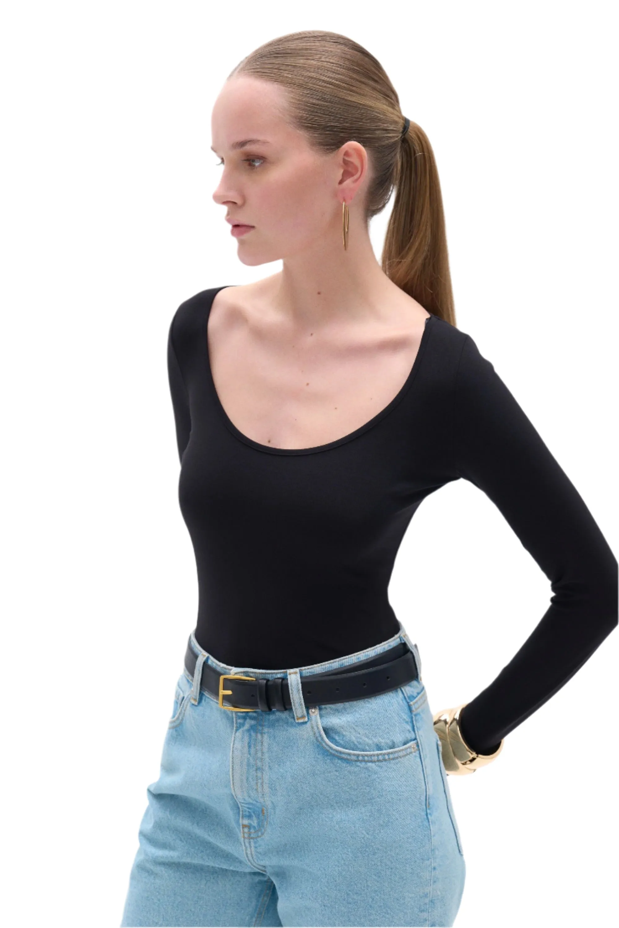 Crew Neck Bodysuit sold by Lord & Taylor product image thumbnail 2