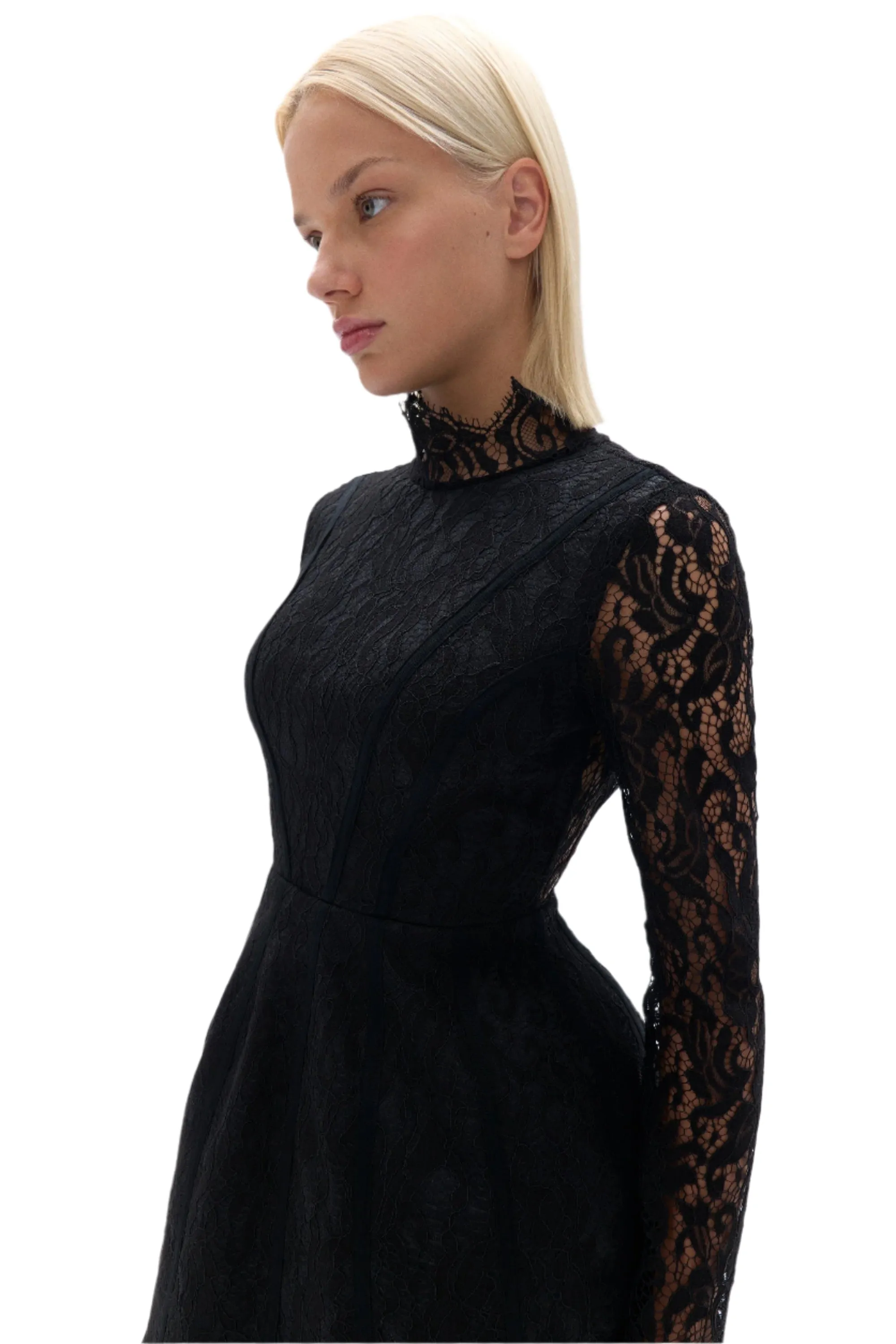 Lace Long Sleeve Minidress sold by Lord & Taylor product image thumbnail 5