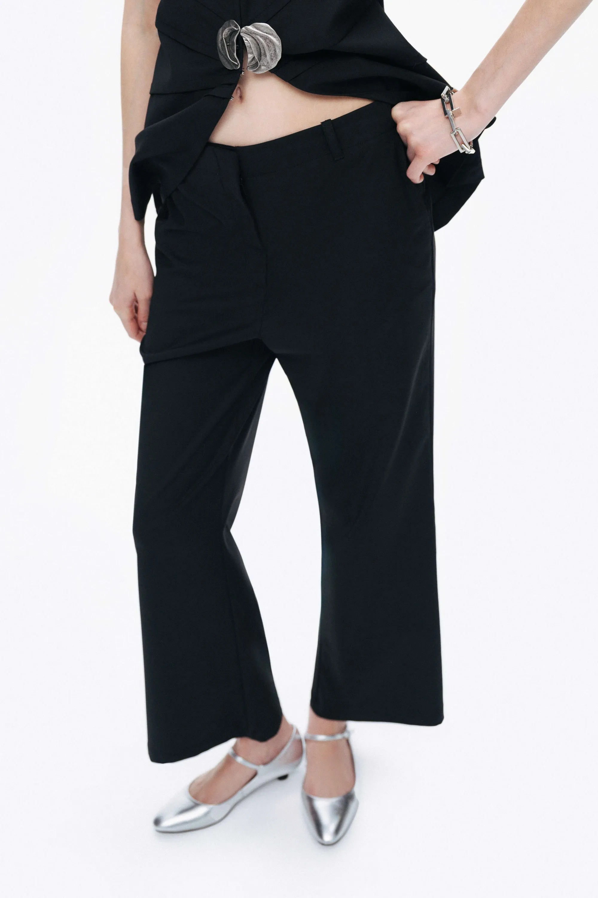 Tailored Mid-Rise Trousers sold by Lord & Taylor product image thumbnail 4