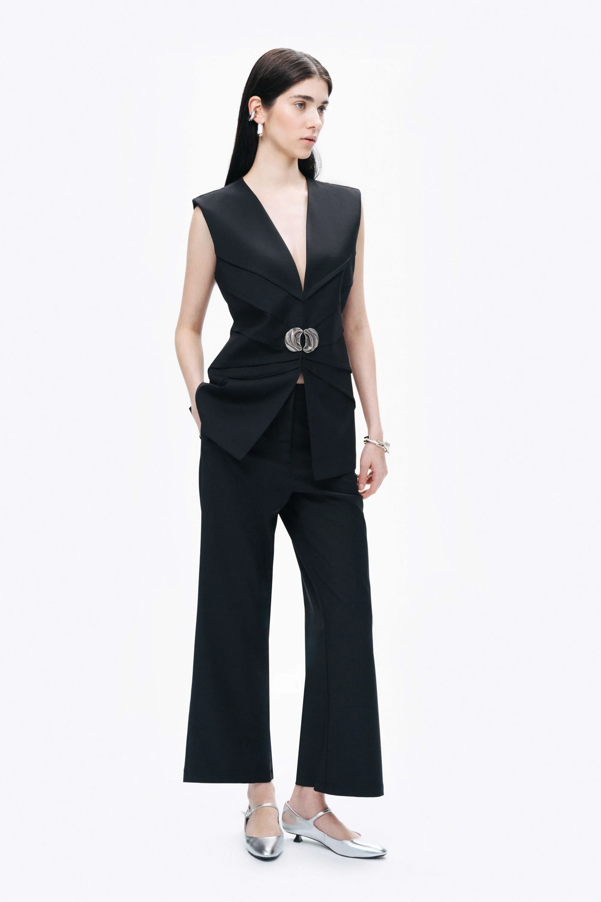 Tailored Mid-Rise Trousers sold by Lord & Taylor product image thumbnail 2